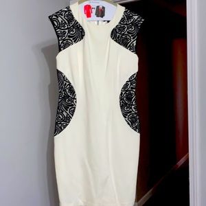 Classic figure flattering Laundry by Shelli Segal cocktail dress.